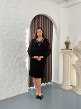 Picture of CURVY GIRL ELEGANT CHIFFON DRESS